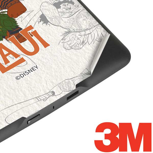 Disney Princess Moana Maui Pattern Amazon Kindle Skin
